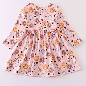 NEW! Girls Cute Ghosty Dress - Pink